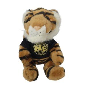 Vtg 92 MJC Purr-Fection Northeast Tigers Plush Stuffed Animal Toy T Shirt Mascot